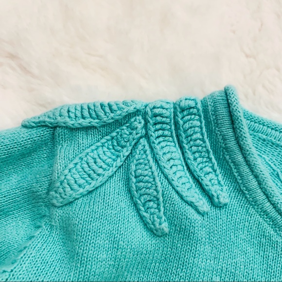 Catimini Girl Teal Cardigan Size 5(110) - Picture 4 of 7